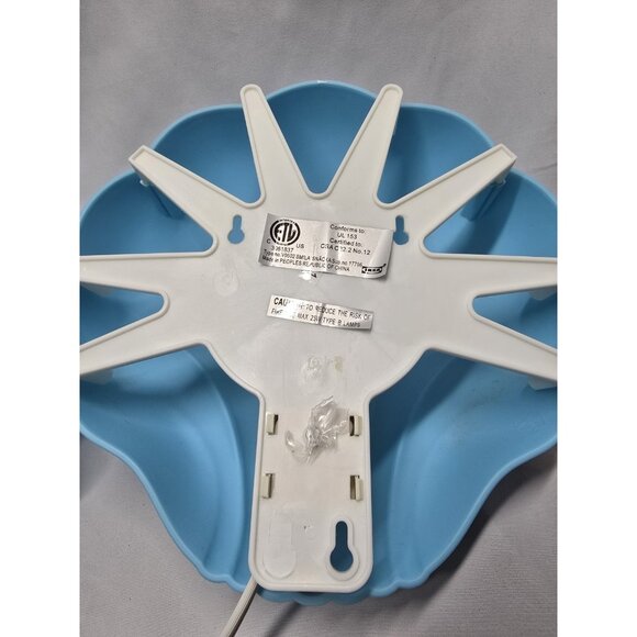 IKEA Smila Snacka Sea Shell Shaped Wall Mount Light Lamp Blue Lot Of 2- VTG - Picture 3 of 16